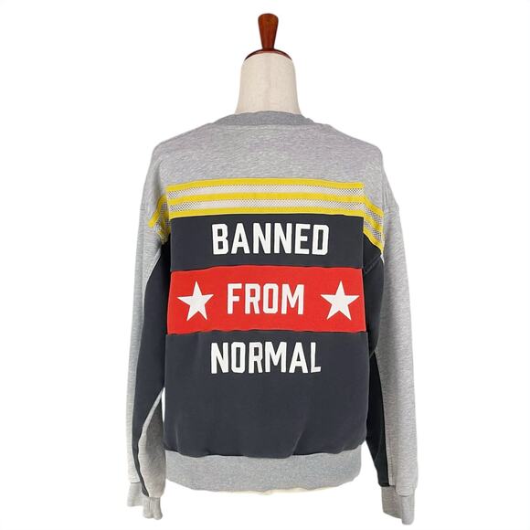 ADIDAS X RITA ORA "Banned From Normal"  Tiger Eyes Sweatshirt Size M - Picture 3 of 9